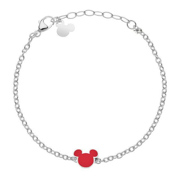 Immagine di Bracciale Bambina Topolino Smaltato Rosso Gioielli Disney | B600650L-55.CJ