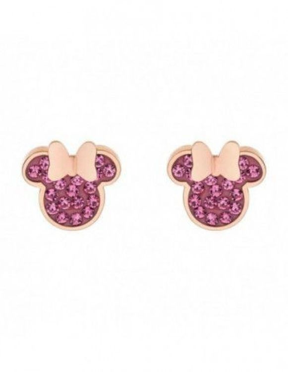 Immagine di Orecchini Bambina acciaio rosa e cristallo Gioielli Disney | E600177PRPL-B.CJ