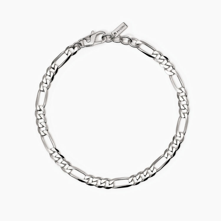 Immagine di Bracciale Uomo In Argento Con Catena Gioielli Mabina | 533831