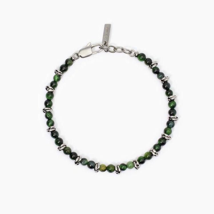 Immagine di Bracciale In Acciaio E Occhio Di Tigre 2Jewels |  232504