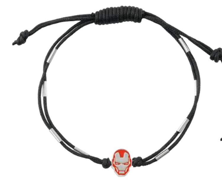 Immagine di Bracciale In Corda Con Charm Iron Man Gioielli Disney | BS00088RL.CS