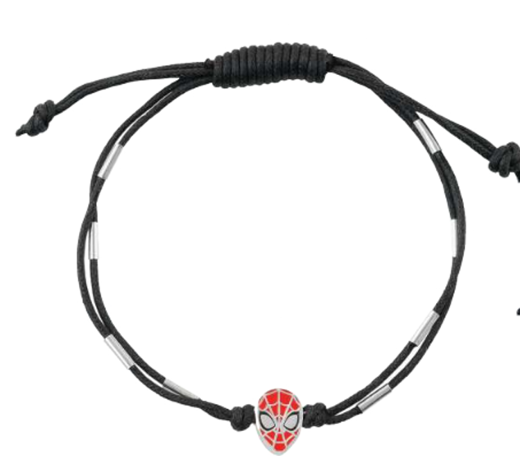 Immagine di Bracciale In Corda Con Charm Spider Man Gioielli Disney | BS00086RL.CS