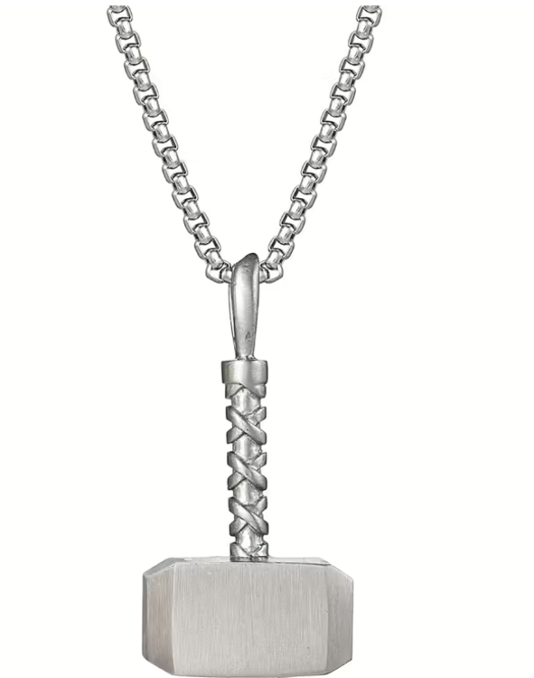 Immagine di Collana Con Martello Di Thor Gioielli Disney | N600501L-22.CS