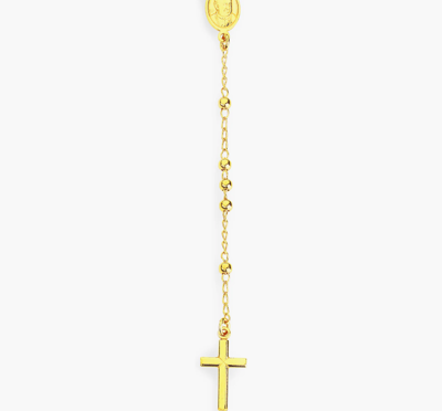 Immagine di Collana Rosario Classico Dorato Amen | CRO30G