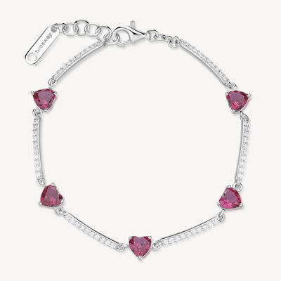 Immagine di Bracciale Semirigido Zirconi Bianchi E Passion Ruby Gioielli Brosway Fancy | FPR118