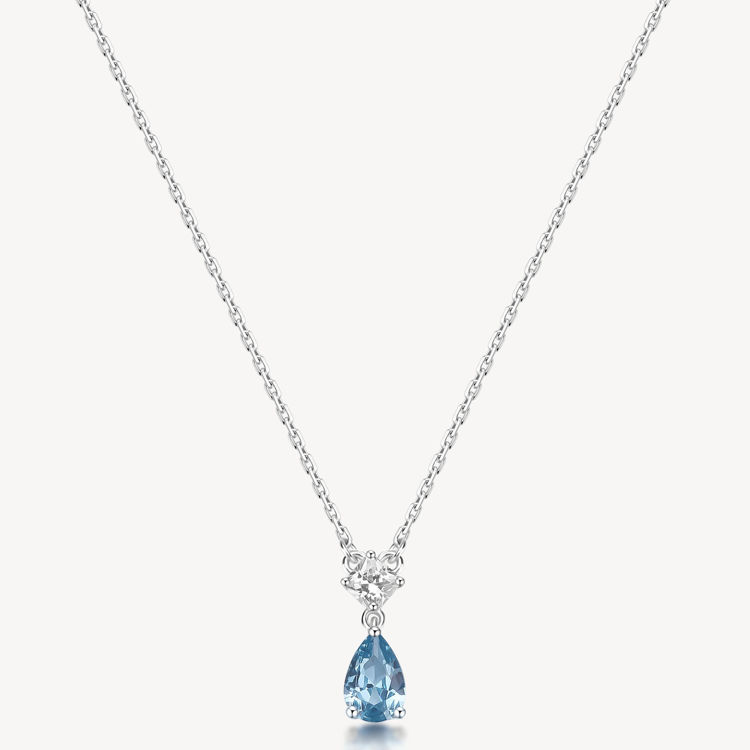 Immagine di Collana Con Pendente Zircone Light Blue Gioielli Brosway Fancy | FCL109
