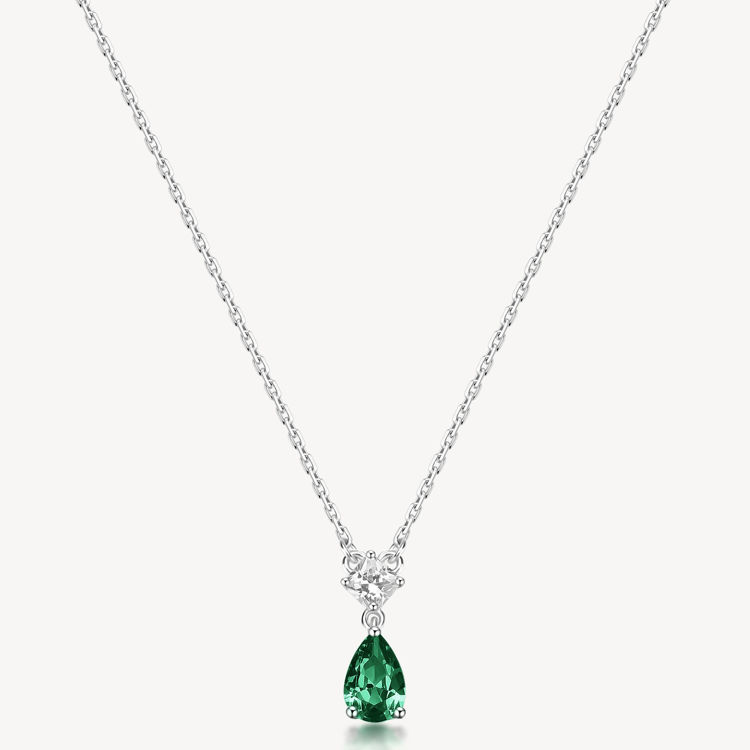 Immagine di Collana Con Pendente Zircone Life Green Gioielli Brosway Fancy | FLG109