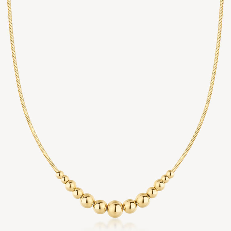 Immagine di Collana A Sfere In Acciaio Dorata Perfect Brosway | BPC06