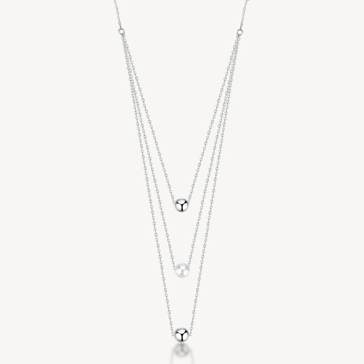 Immagine di Collana Multifilo In Acciaio E Perle Di Conchiglia Perfect Brosway | BPC07