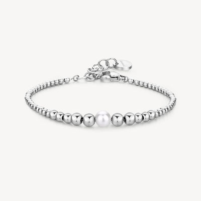 Immagine di Bracciale A Sfera In Acciaio E Perle Di Conchiglia Brosway | BPC13