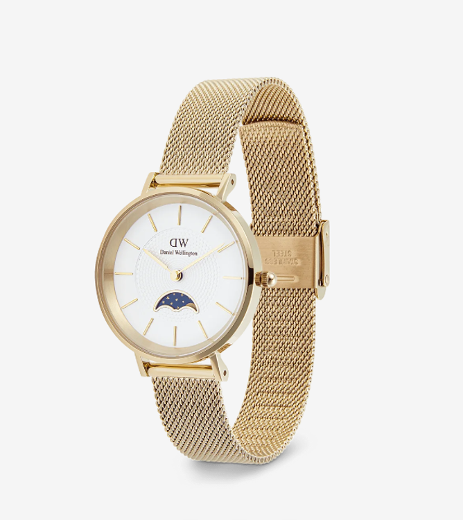 Immagine di Orologio Donna Daniel Wellington Petite Lune Evergold | DW00100771