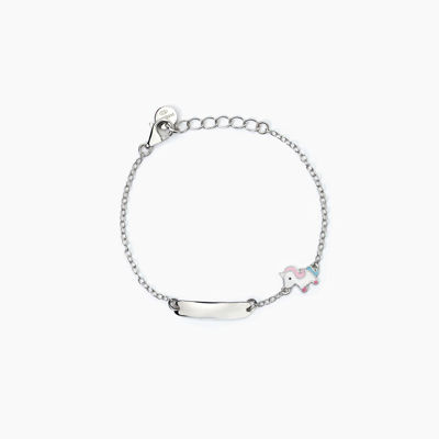 Immagine di Bracciale Bambina Personalizzabile Unicorno Gioielli Mabina |  533789