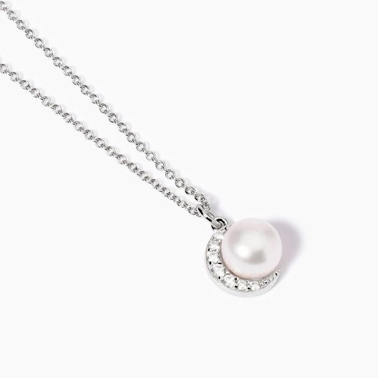 Immagine di Girocollo In Argento Con Perla Gioielli Mabina | 553730