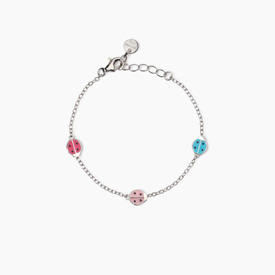 Immagine di Bracciale Bambina Con Coccinelle Smaltate Gioielli Mabina | 533909