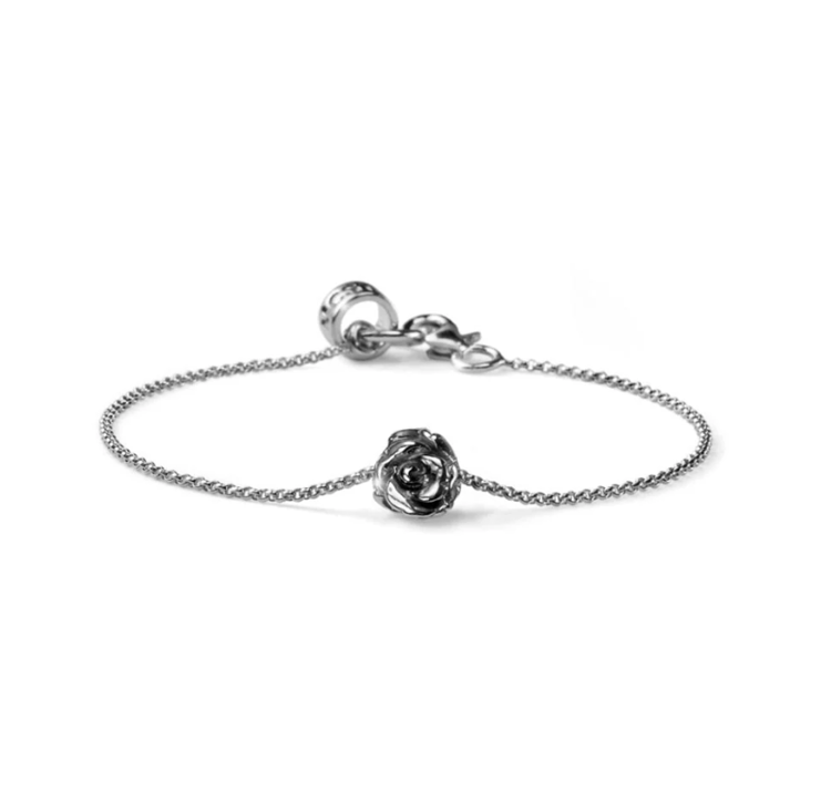 Immagine di Bracciale Donna Collezione Rose In Argento Charm Rosa Mariacristinasterling | G2967