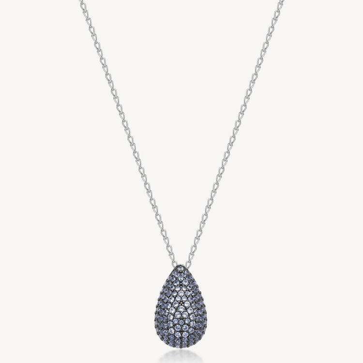 Immagine di Collana Con Galvanica Rutenia Pendente Light Blue Gioielli Brosway Fancy | FCL114