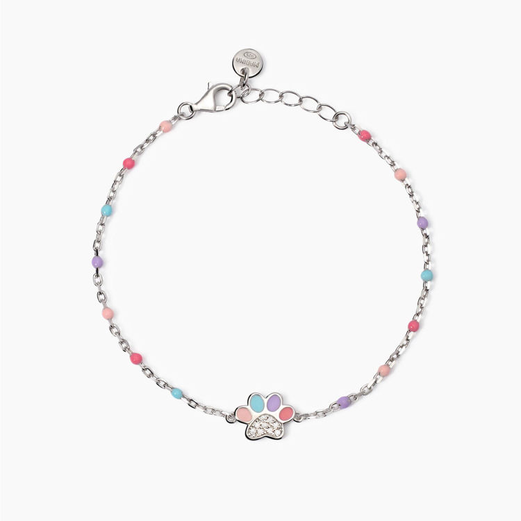 Immagine di Bracciale Bambina Con Zampina Smaltate Gioielli Mabina | 533916