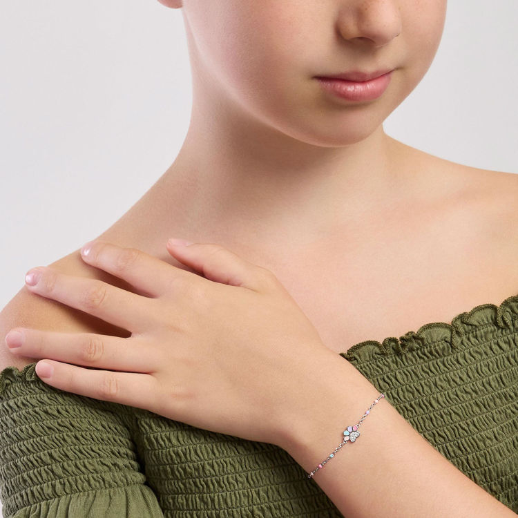 Immagine di Bracciale Bambina Con Zampina Smaltate Gioielli Mabina | 533916