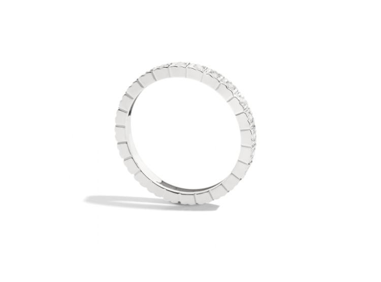 Immagine di Veretta In Oro Bianco E Diamanti Taglio Brillante Gioielli Recarlo Mariateresa | R39GD906/D015-14