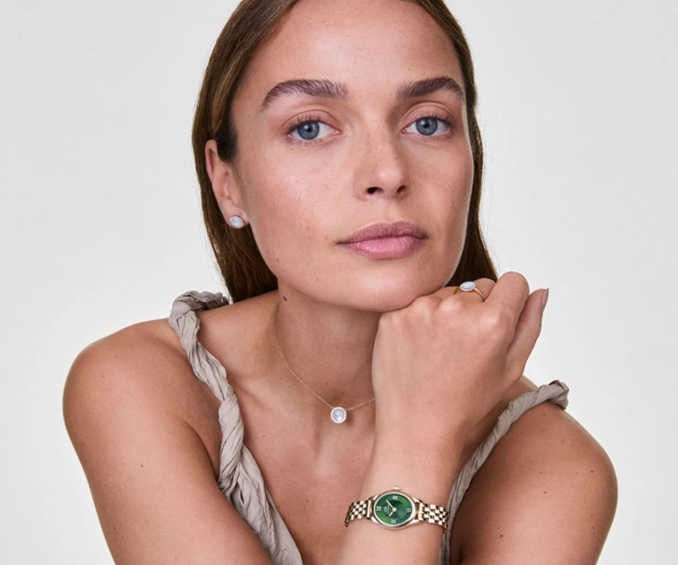 Immagine di Orologio Donna Daniel Wellington Ophelia Mini Emerald Gold | DW00100804