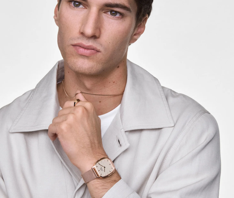 Immagine di Orologio Daniel Wellington Uomo Marlon Wire Linen Rose Gold | DW00100815