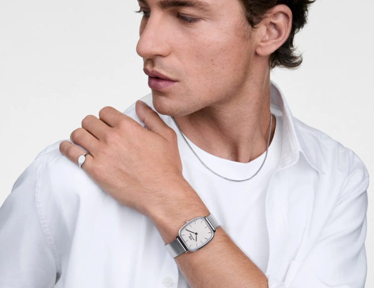 Immagine di Orologio Daniel Wellington Uomo Marlon Wire Linen Silver | DW00100812