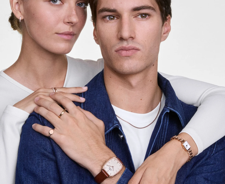 Immagine di Orologio Daniel Wellington Uomo Marlon Sheffield Linen Rose Gold | DW00100816