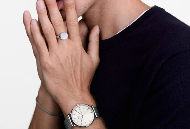 Immagine di Orologio Daniel Wellington Uomo Classic Day Display Sterling Champagne | DW00100828