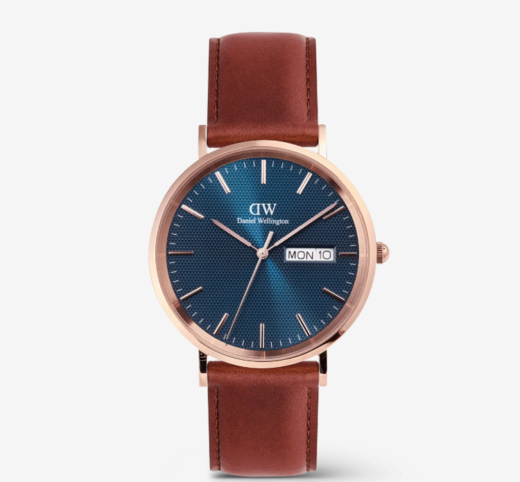 Immagine di Orologio Daniel Wellington Uomo Classic Day Display St Mawes Rose Gold Arctic | DW00100830