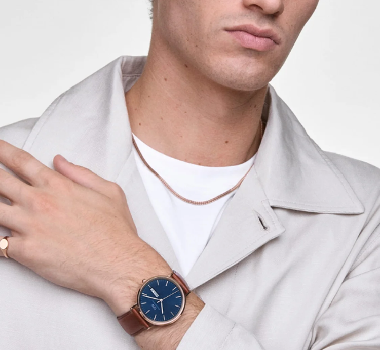 Immagine di Orologio Daniel Wellington Uomo Classic Day Display St Mawes Rose Gold Arctic | DW00100830