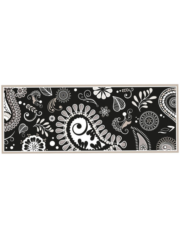 Immagine di Tappeto Shanti Nero Pvc Espanso Brandani | 52897
