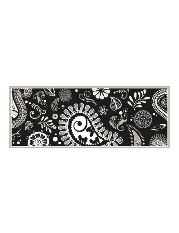 Immagine di Tappeto Shanti Nero Pvc Espanso Brandani | 52896