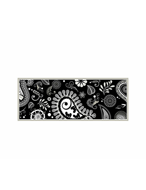 Immagine di Tappeto Shanti Nero Pvc Espanso Brandani | 52895