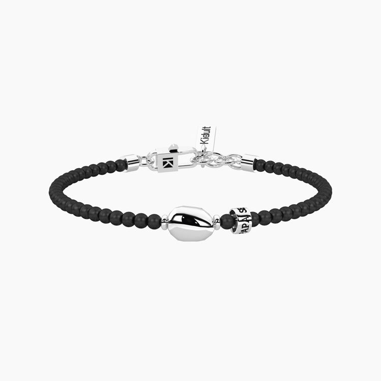 Immagine di Bracciale Papà Regolabile In Acciao E Gunmetal Gioielli Kidult | 732356