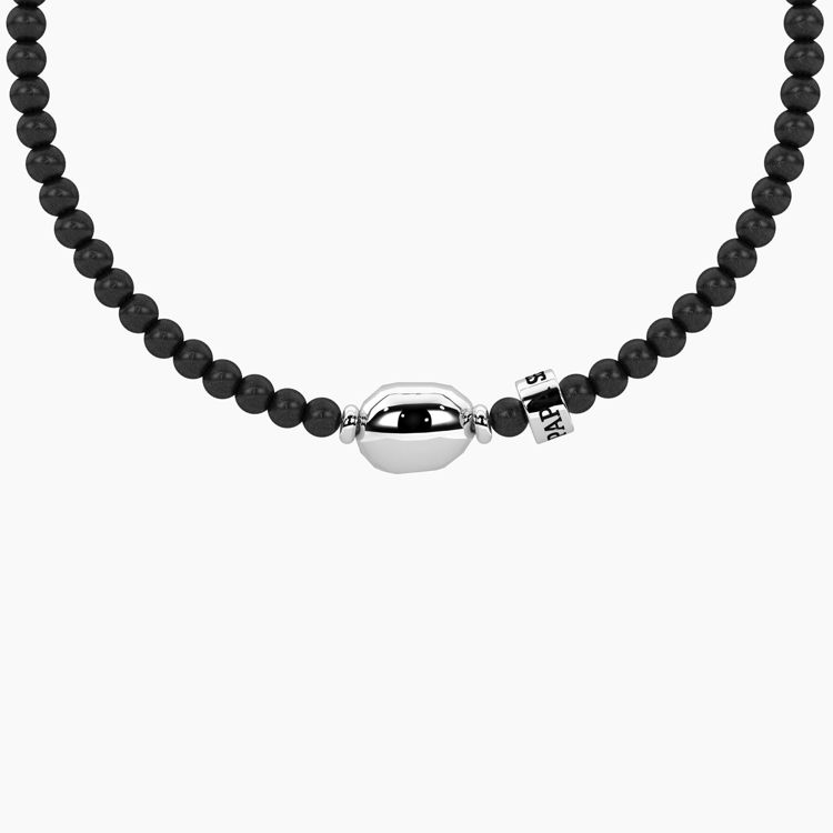 Immagine di Bracciale Papà Regolabile In Acciao E Gunmetal Gioielli Kidult | 732356