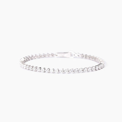 Immagine di Bracciale Donna Tennis Con Zirconi Taglio Cuore Gioielli Mabina | 533948-18