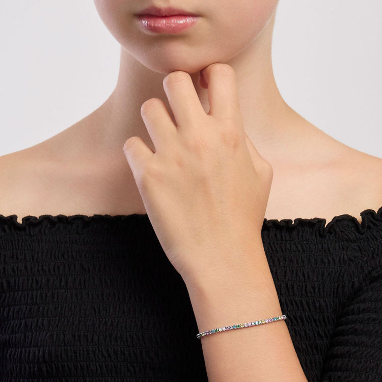 Immagine di Bracciale Bambina Con Zirconi Colorati Gioielli Mabina | 533936