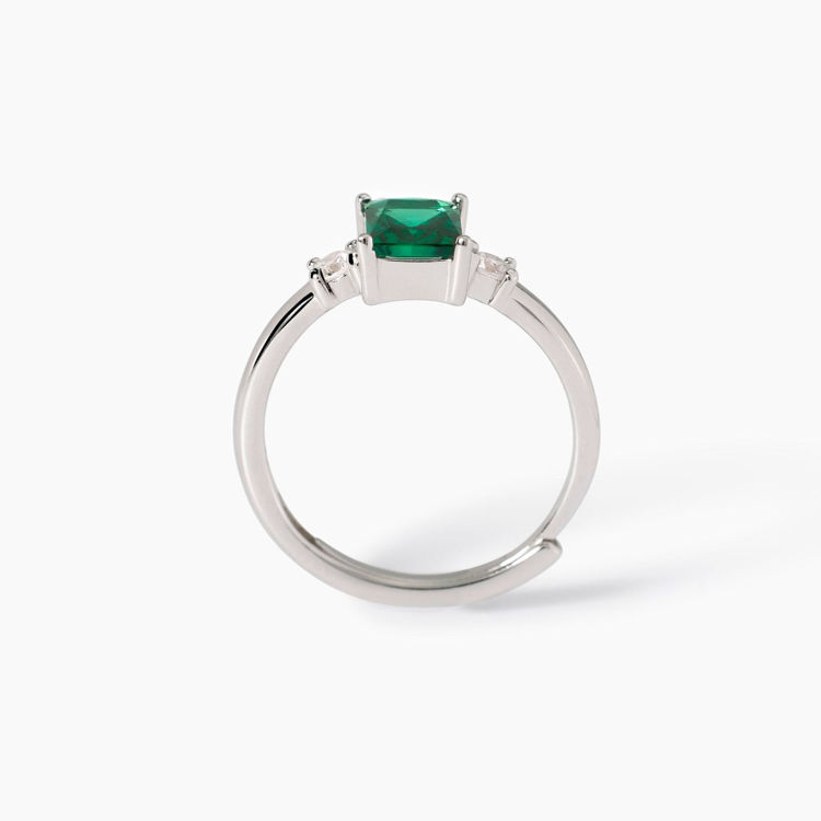 Immagine di Anello Da Donna Con Smeraldo Sintetico Gioielli Mabina | 523432