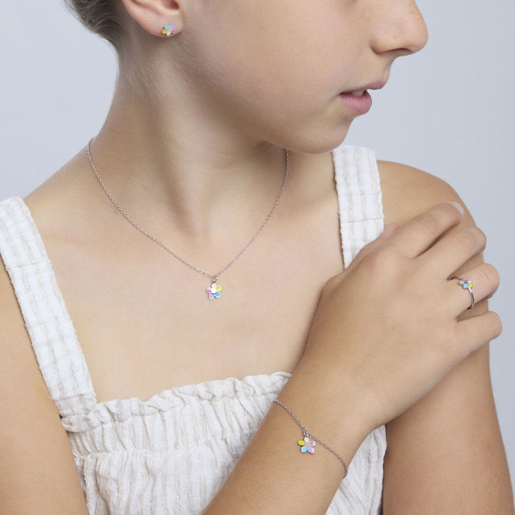 Immagine di Anello Bambina Con Fiorellino Gioielli Mabina | 523352