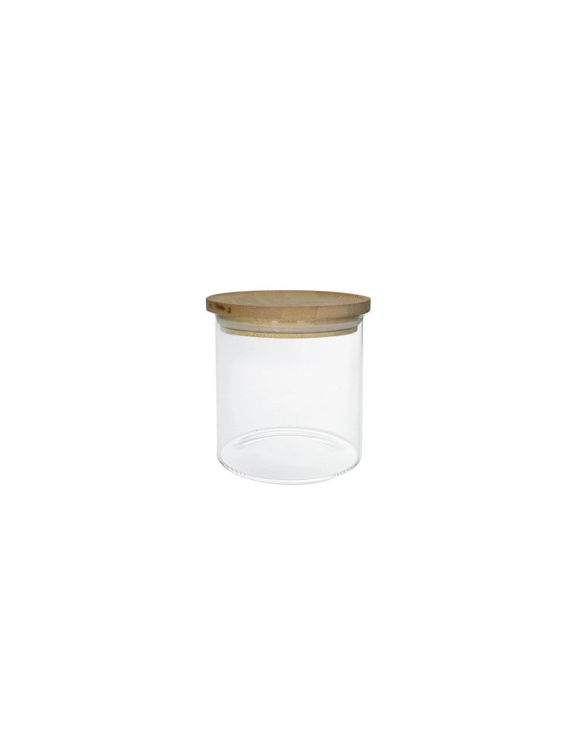 Immagine di Barattolo Vetro Borosilicato Con Coperchio Bamboo 500ml Brandani | 96230