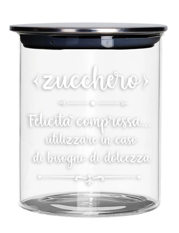 Immagine di Barattolo Zucchero Vetro Con Tappo Metal Brandani | 52606