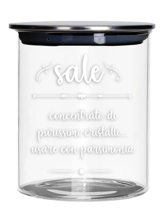 Immagine di Barattolo Sale Vetro Con Tappo Metal Brandani | 52605