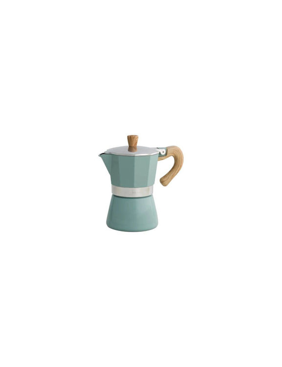 Immagine di Caffettiera Naturalexpress 3 Tazze Turchese In Alluminio Brandani | 53990
