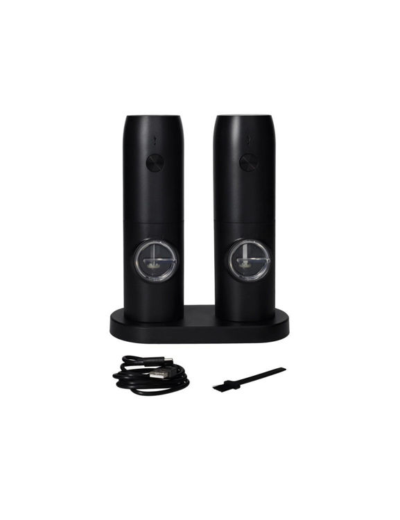 Immagine di Macina Sale/Pepe Elettrico Ricaricabile C/Supporto Set 2 Pezzi Brandani | 85154