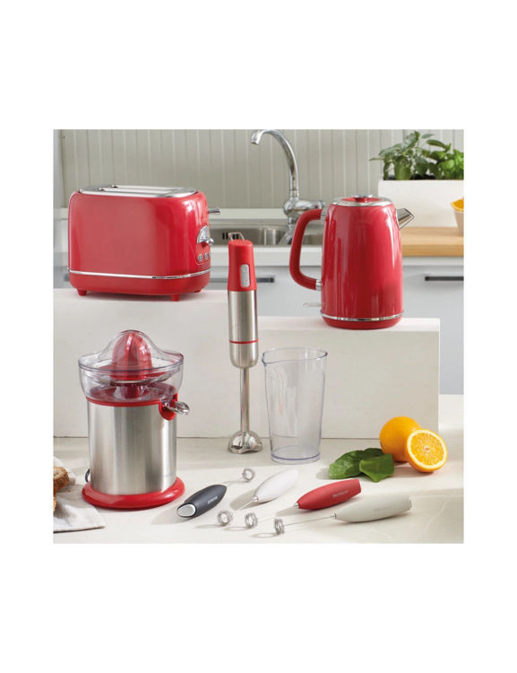 Immagine di Mixer A Immersione 1950 Rosso ABS/INOX Con Misurino AS Brandani | 51957