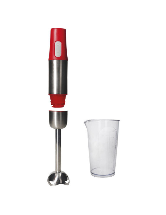 Immagine di Mixer A Immersione 1950 Rosso ABS/INOX Con Misurino AS Brandani | 51957