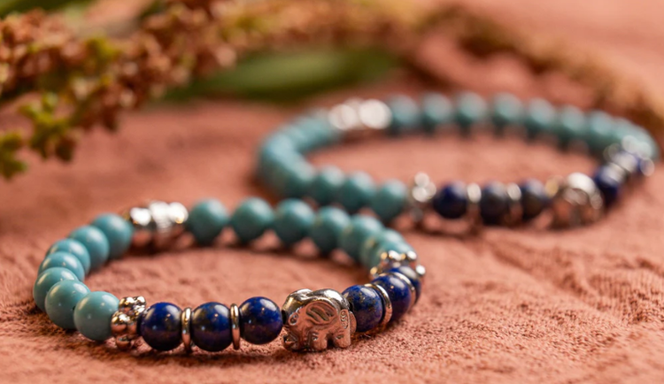 Immagine di Bracciale Uomo Elefante Argento Con Elastico Mariacristinasterling | G3017