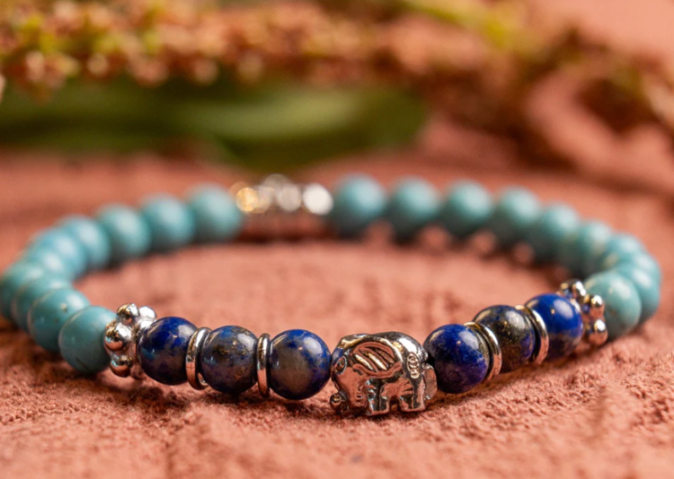 Immagine di Bracciale Uomo Elefante Argento Con Elastico Mariacristinasterling | G3017