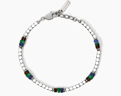 Immagine di Bracciale In Acciaio Da Uomo Con Cubetti E Dischetti 2Jewels | 232631