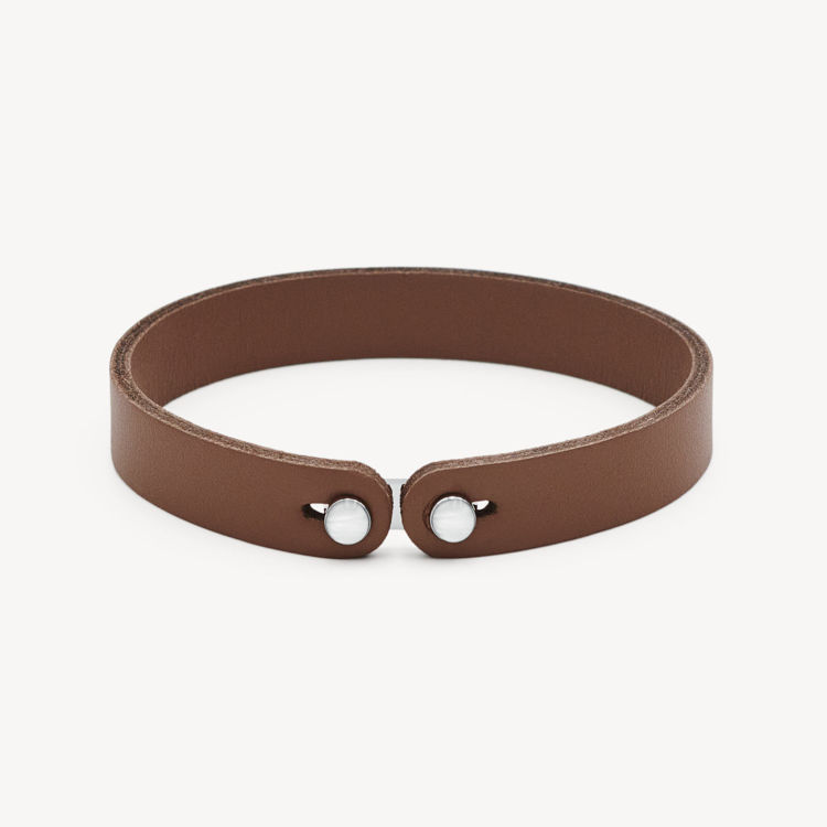 Immagine di Bracciale Uomo In Pelle Color Mattone E Madreperla Ink Brosway | BIK151B